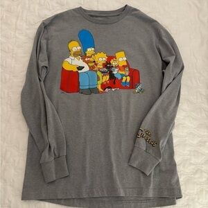 Simpsons Long Sleeve Shirt. Official Simpsons merchandise size M